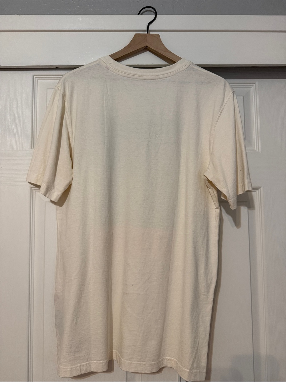 Heron Preston Cream Tee with Orange Label - Picture 2 of 6